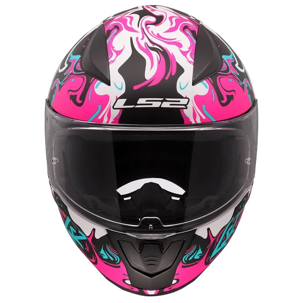 LS2 RAPID 2 CYBERG MAT MOR KASK - Resim 3