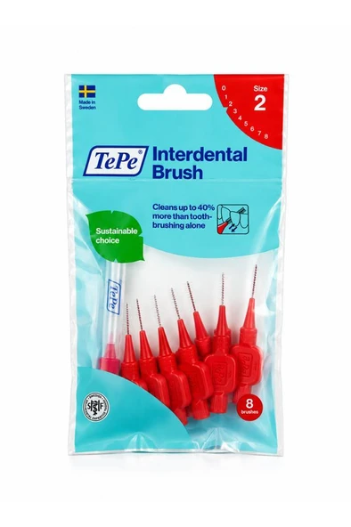 Tepe Arayüz Fırçası 0.5 Mm Kırmızı 8Li ürün görseli 1