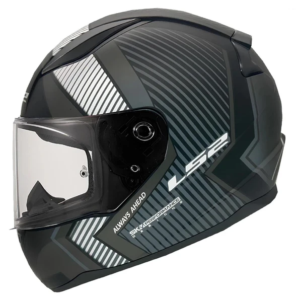 LS2 RAPİD 2 EXTRA MAT SİYAH-GRİ KASK - Resim 2