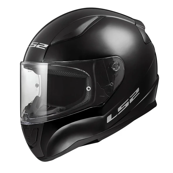 LS2 RAPID 2 SOLID GLOSS BLACK KASK ürün görseli 1