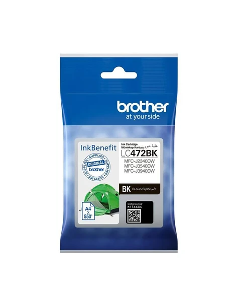 Brother LC472BK Black Siyah 550 Sayfa Kartuş ürün görseli 1