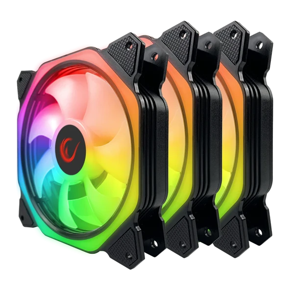 Rampage COOLWIND F1 3x12CM ARGB Kontrolcülü Fan Seti ürün görseli 1