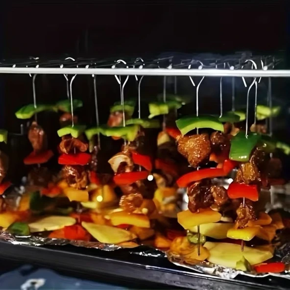 10 Adet Paslanmaz Çelik Mangal Şişi Seti – 20 cm Metal Çöp Şiş ve Izgara Şişleri ürün görseli 1