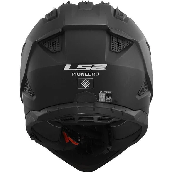 LS2 PIONEER 2 MAT SİYAH KASK - Resim 3
