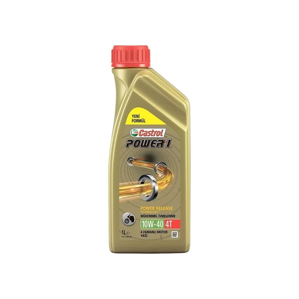 4T Power1 10W40 Motor Yağı - 4 Zamanlı Motosikletler İçin Güç Artırıcı Sentetik Formül, Hem Günlük Hem de Spor Sürüş İçin ürün görseli 1