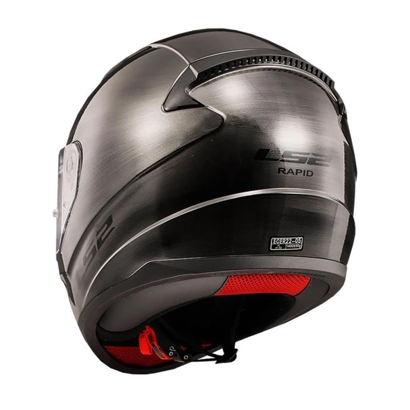 LS2 RAPID JEANS TiTANIUM KASK - Resim 3
