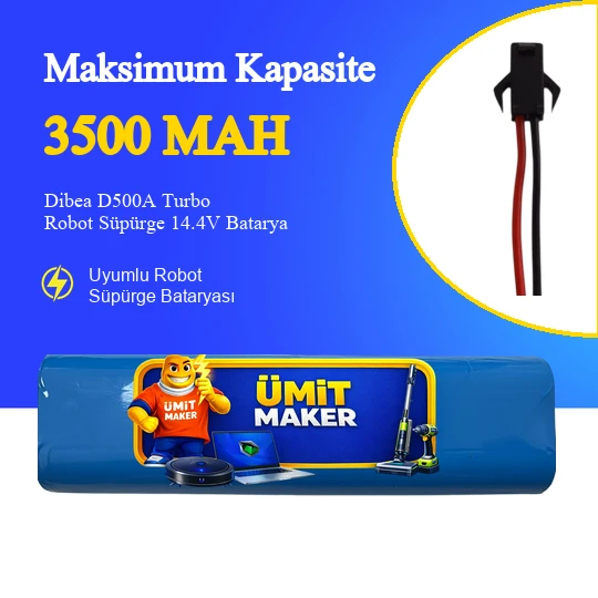 Dibea D500A Turbo Robot Süpürge 3500 mAh Batarya ürün görseli 1