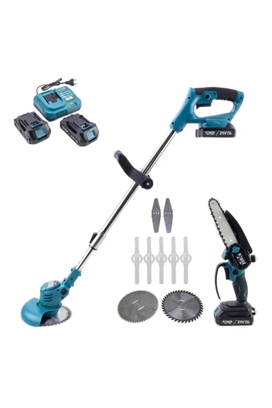 POWER BLACK TIRPAN + ŞARJLI TESTERE 21 V MUHTEŞEM İKİLİ KARTON KUTU ürün görseli 1