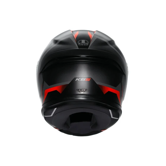 AGV KASK K6 S KARVE MATT BLACK GREY RED - Resim 7