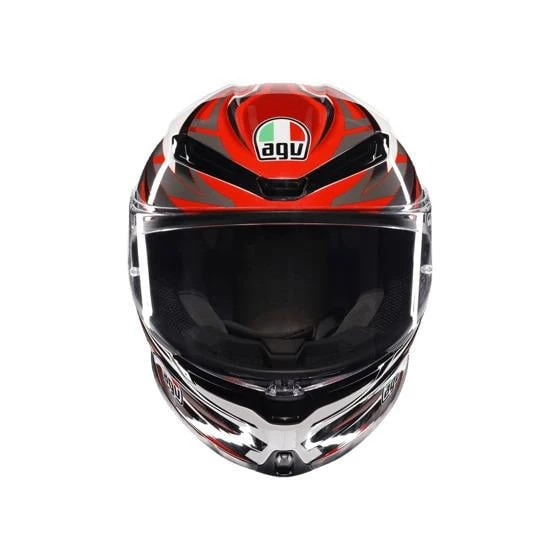 AGV KASK K6 S REEVAL WHİTE RED GREY KAPALI KASK - Resim 4