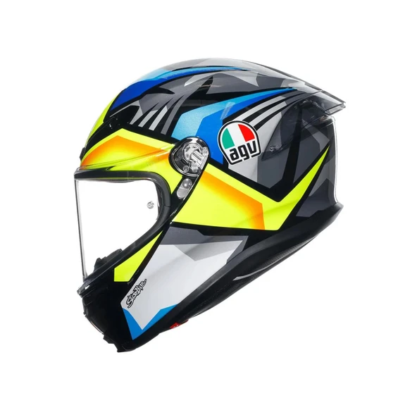 AGV KASK K6 S MPLK JOAN BLACK BLUE YELLOW ürün görseli 1