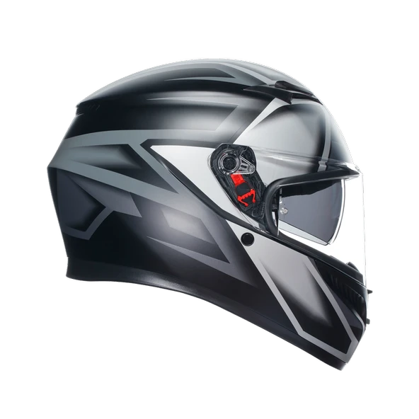 AGV KASK K3 COMPOUND MAT BLACK GREY ürün görseli 1