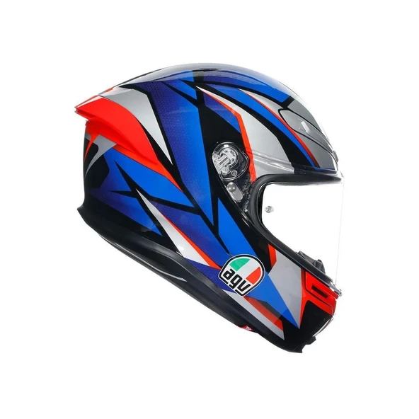 AGV K6 S SLASHCUT BLACK BLUE RED - Resim 4