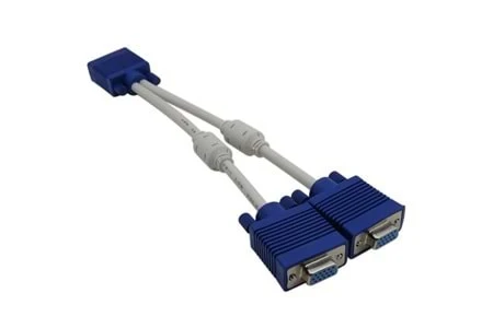 VGA Çoklayıcı Kablo 1 Erkek 2 Dişi Splitter Monitor Çoklayıcı ürün görseli 1