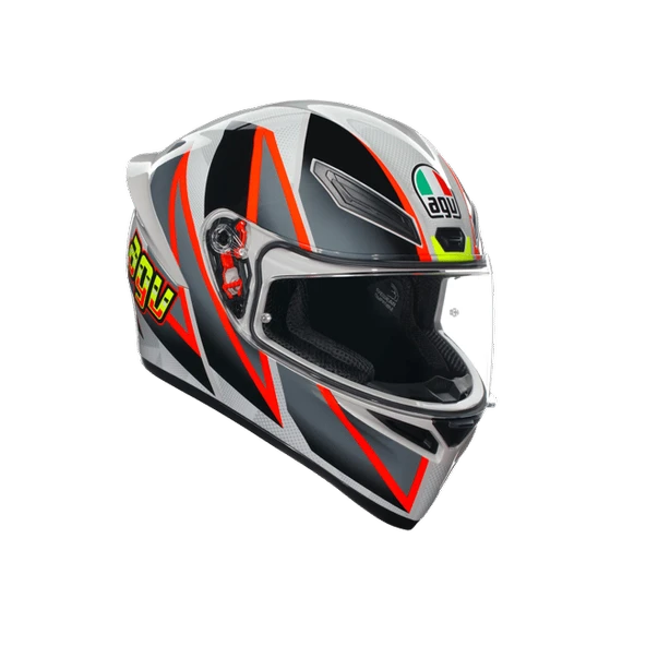 AGV KASK K1 S BLIPPER GREY RED KASK - Resim 3