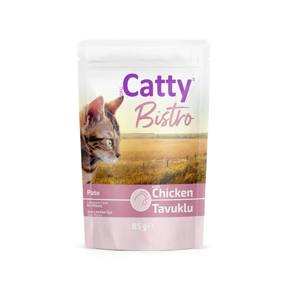 Catty Bistro Tavuklu Yavru Kedi Konservesi 85 Gr ürün görseli 1