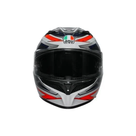 AGV KASK K3 SPACE MATT WHITE RED FLUO - Resim 5