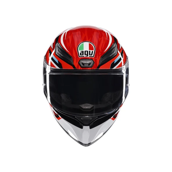 AGV K1 S LION BLACK  RED  WHİTE CONFİGURATİON KASK - Resim 5