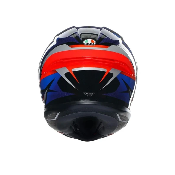 AGV K6 S SLASHCUT BLACK BLUE RED - Resim 7