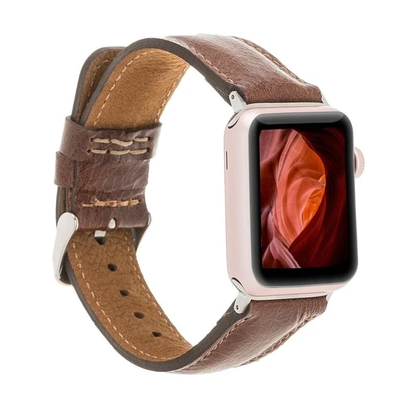 Apple Watch Uyumlu Deri Kordon 42-44-45mm VS5 ürün görseli 1