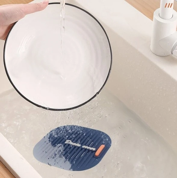 Süzgeçli Lavabo Gider Koruyucu Mat Gri - Resim 3