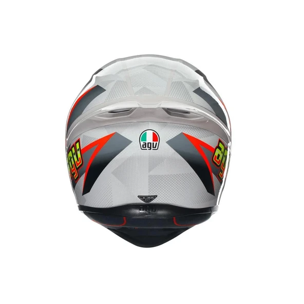 AGV KASK K1 S BLIPPER GREY RED KASK - Resim 5