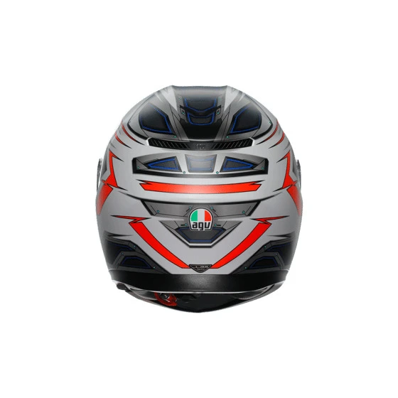 AGV KASK K3 SPACE MATT WHITE RED FLUO - Resim 7