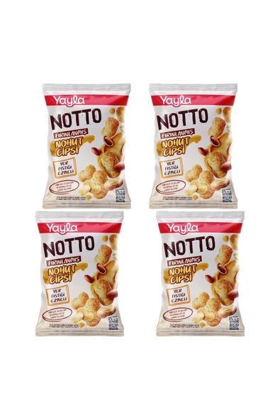 Yayla Notto Yer Fıstığı Ezmeli Nohut Cipsi 55 g x4 ürün görseli 1