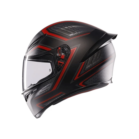 AGV KASK K1 S SLING MATT BLACK RED KASK ürün görseli 1