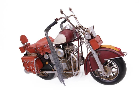 Dekoratif Metal Chopper Motosiklet 1210E-3256-M232 ürün görseli 1