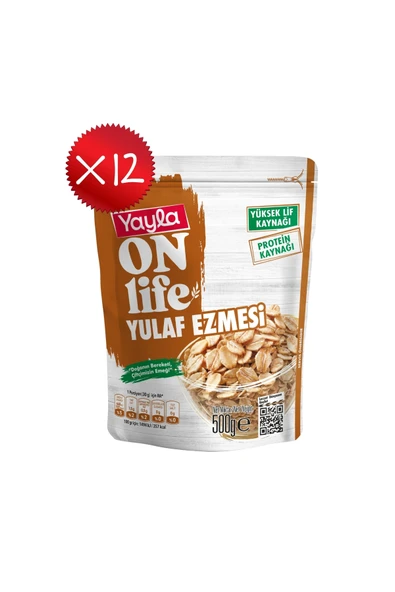 Yayla Onlife Yulaf Ezmesi 500 g x12 ürün görseli 1