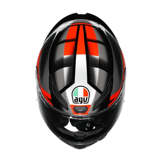AGV KASK K1 S FASTLAP BLACK GREY RED KAPALI KASK - Resim 6