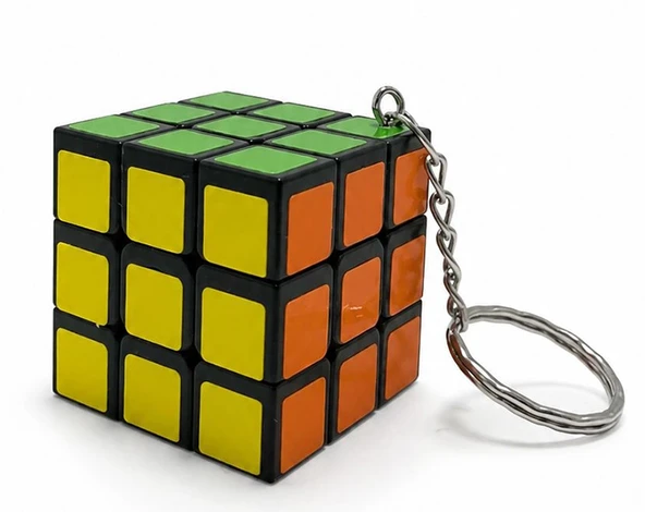Zeka Küpü Anahtarlık - Mini Rubik Küpü Taşınabilir Oyuncak Alk4012 ürün görseli 1