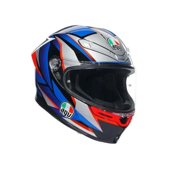 AGV K6 S SLASHCUT BLACK BLUE RED - Resim 2