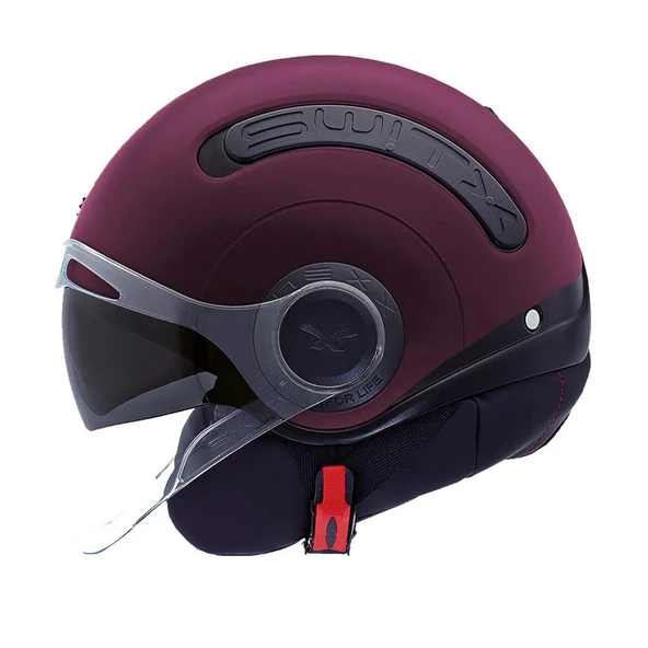 NEXX SX.10 CORE AUBERGINE MAT KASK  MOR ürün görseli 1