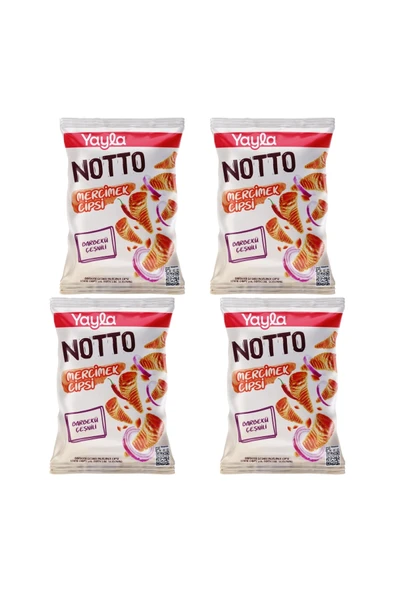 Yayla Notto Barbekü Çeşnili Mercimek Cipsi 55 g x4 ürün görseli 1