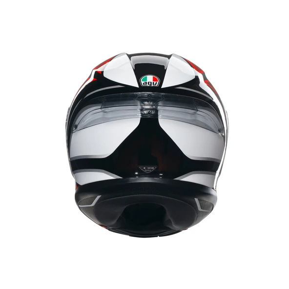 AGV KASK K6 S HYPHEN BLACK RED WHITE - Resim 6