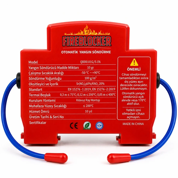 Fireblocker Otomatik Yangın Söndürücü Sigorta Kutusu Koruma Cihazı Elektrik Panosu Acil Durum Yangın Önleme Sistemi ürün görseli 1