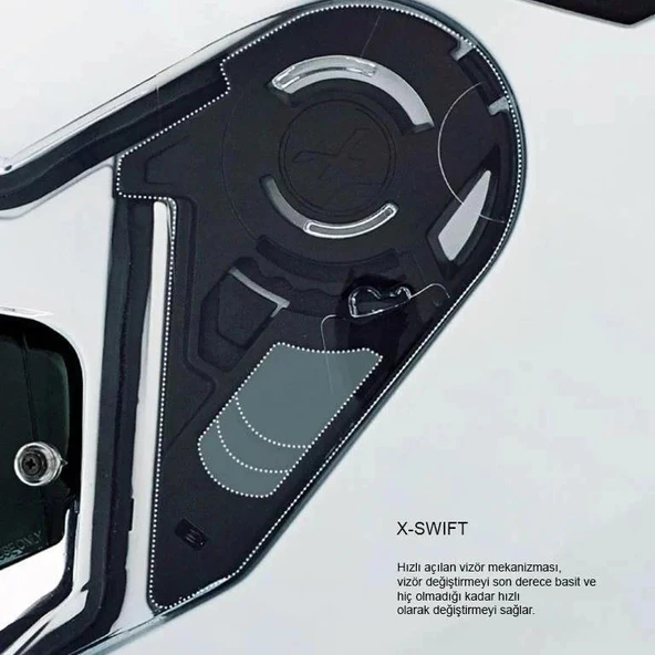 NEXX SX.100 SKYWAY NARDO GREY KASK - Resim 3