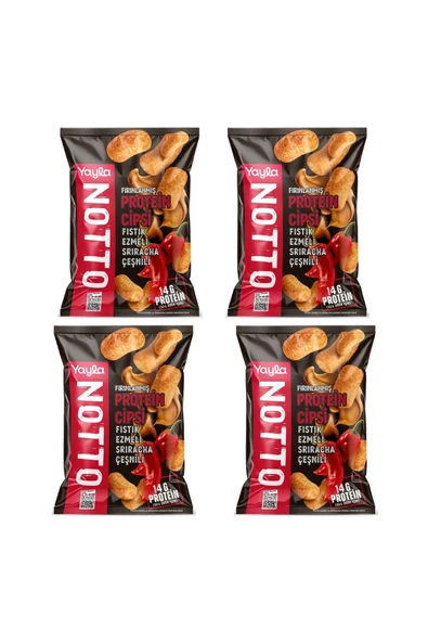Yayla Notto Fıstık Ezmeli ve Sriracha Çeşnili Protein Cipsi 50 g x4 ürün görseli 1