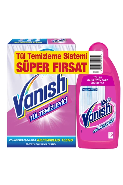 Tül Temizleyici Set ( Toz 400 gr + Parlatıcı 450 ml ) ürün görseli 1