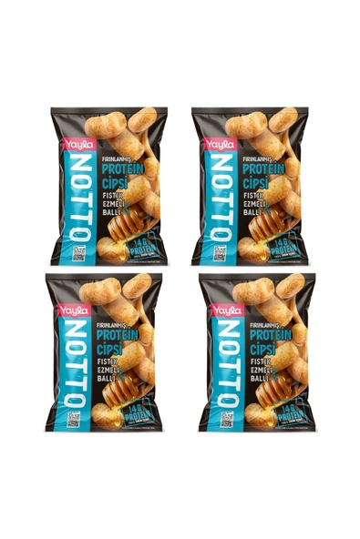 Yayla Notto Fıstık Ezmeli ve Ballı Protein Cipsi 50 g x4 ürün görseli 1