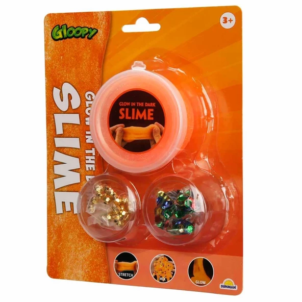 Karanlıkta Parlayan Turuncu Slime ürün görseli 1