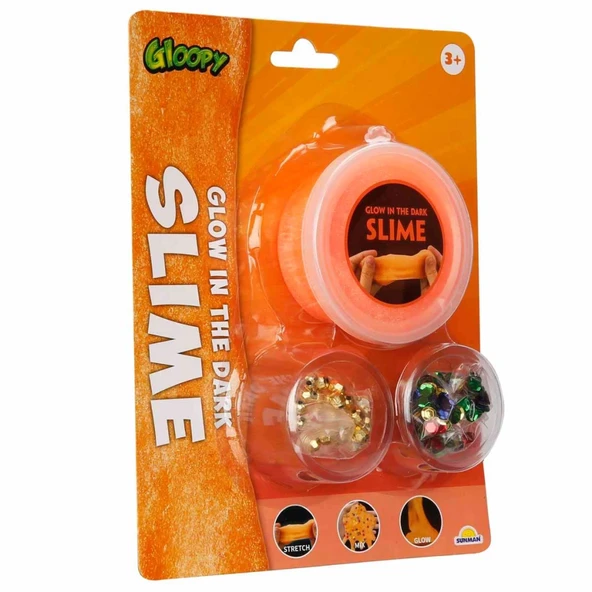 Karanlıkta Parlayan Turuncu Slime - Resim 3