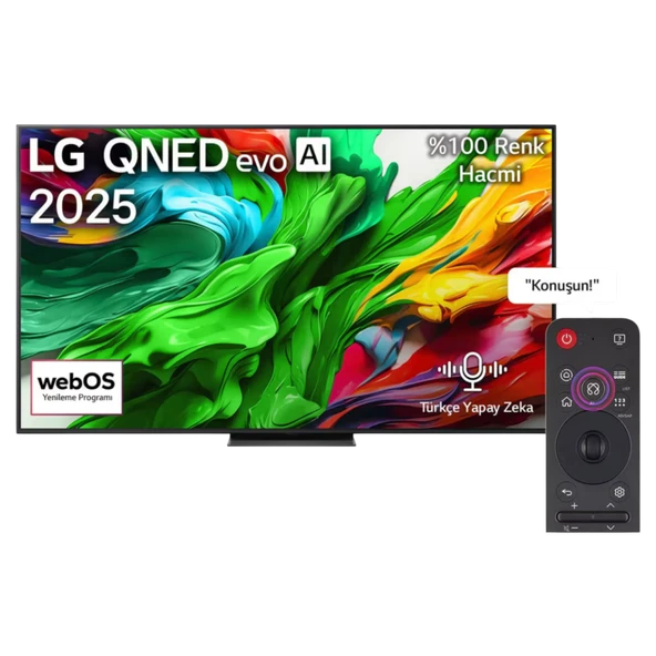 LG 75QNED86A6A 75'' 191 Ekran Uydu Alıcılı 4K Ultra HD Smart webOS QNED TV ürün görseli 1