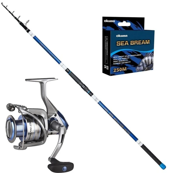 Okuma Safina 6000 - Ryuji Surf Master 420cm 100-250gr Surf Olta Seti ürün görseli 1