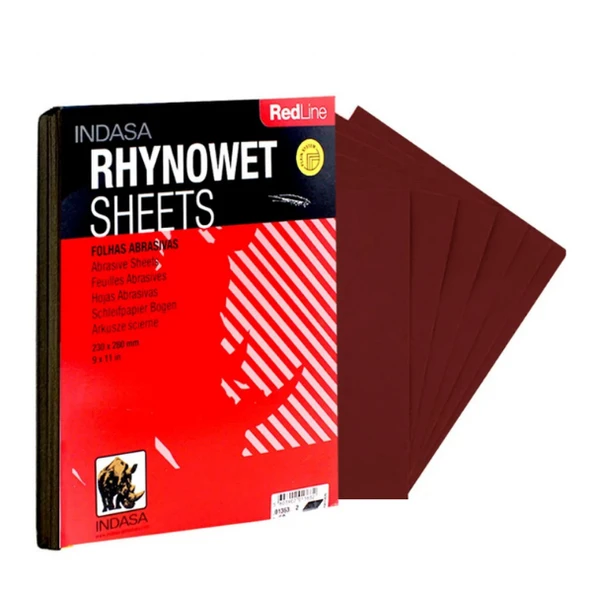 Indasa Rhynowet Red Line 230X280 Sulu Tabaka Zımpara P1200 50 Adet ürün görseli 1