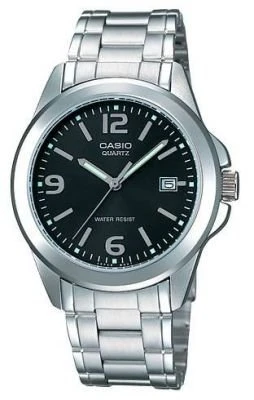 Casio MTP-1215A-1ADF Quartz Çelik Gri Siyah Kadran 38 mm Erkek Kol Saati ürün görseli 1