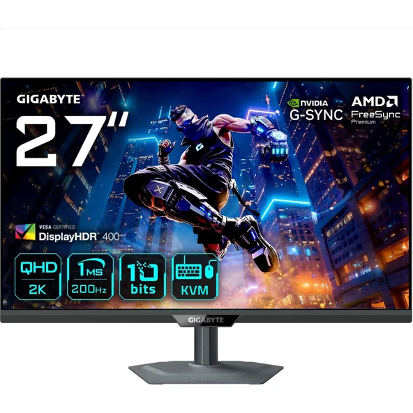 Gıgabyte M27Q2 Qd 27″ 210Hz 1ms Vesa Display 2k Qhd HDR400 Ss IPS Gaming (Oyuncu) Monitör ürün görseli 1