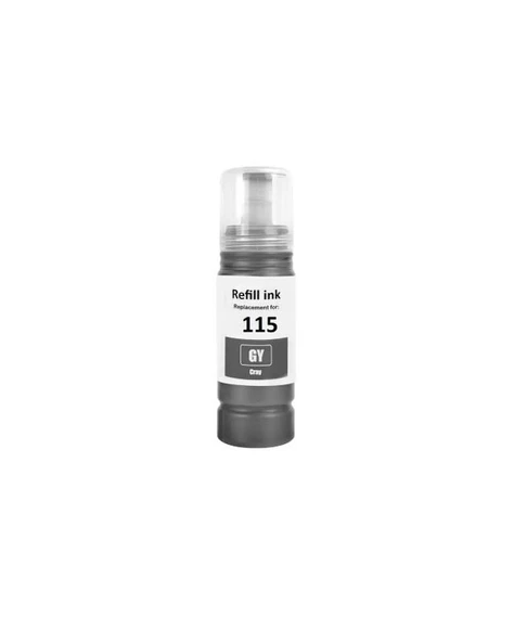 EPSON T115GR(70ML) İLE UYUMLU MUADİL GRİ MÜREKKEP ürün görseli 1